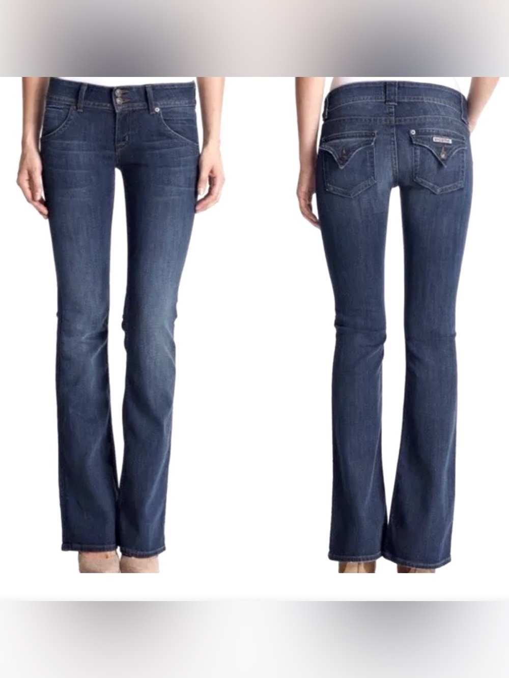 Hudson Jeans Vintage Flap Pockets Low Rise Bootcut Size 26